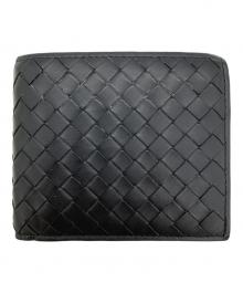 BOTTEGA VENETA（ボッテガベネタ）の古着「2つ折り財布」｜ブラック