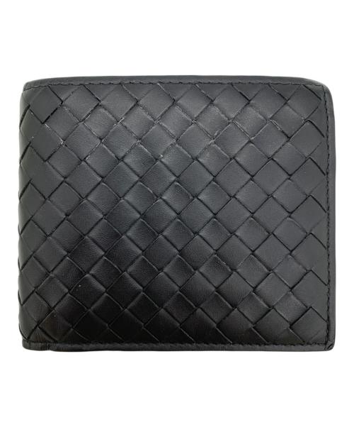 BOTTEGA VENETA（ボッテガベネタ）BOTTEGA VENETA (ボッテガベネタ) 2つ折り財布 ブラックの古着・服飾アイテム