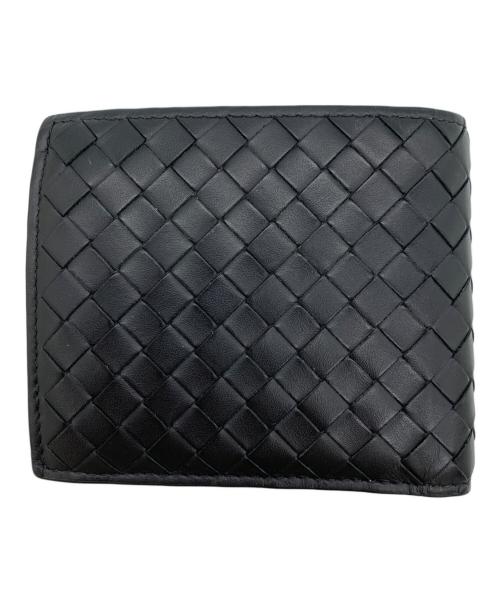 BOTTEGA VENETA（ボッテガベネタ）BOTTEGA VENETA (ボッテガベネタ) 2つ折り財布 ブラックの古着・服飾アイテム
