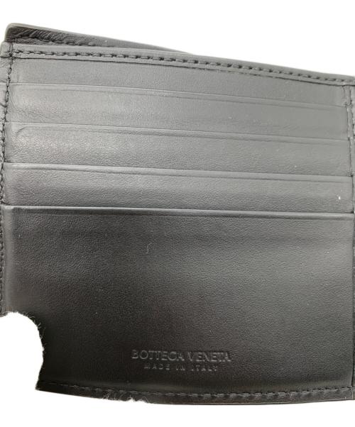 BOTTEGA VENETA（ボッテガベネタ）BOTTEGA VENETA (ボッテガベネタ) 2つ折り財布 ブラックの古着・服飾アイテム