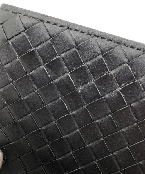 BOTTEGA VENETA（ボッテガベネタ）BOTTEGA VENETA (ボッテガベネタ) 2つ折り財布 ブラックの古着・服飾アイテム