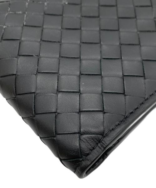 BOTTEGA VENETA（ボッテガベネタ）BOTTEGA VENETA (ボッテガベネタ) 2つ折り財布 ブラックの古着・服飾アイテム