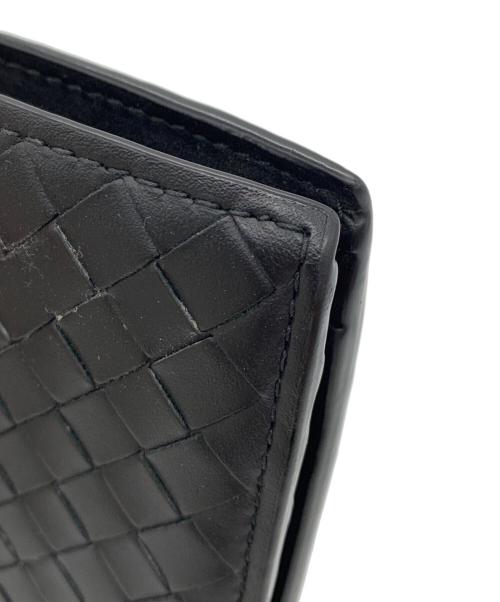 BOTTEGA VENETA（ボッテガベネタ）BOTTEGA VENETA (ボッテガベネタ) 2つ折り財布 ブラックの古着・服飾アイテム
