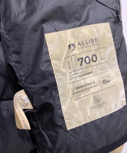 BEAUTY&YOUTH（ビューティーアンドユース）BEAUTY&YOUTH (ビューティーアンドユース) ダウンジャケット ベージュ サイズ:Lの古着・服飾アイテム