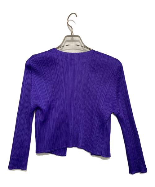 PLEATS PLEASE（プリーツプリーズ）PLEATS PLEASE (プリーツプリーズ) カーディガン ブルー サイズ:3の古着・服飾アイテム