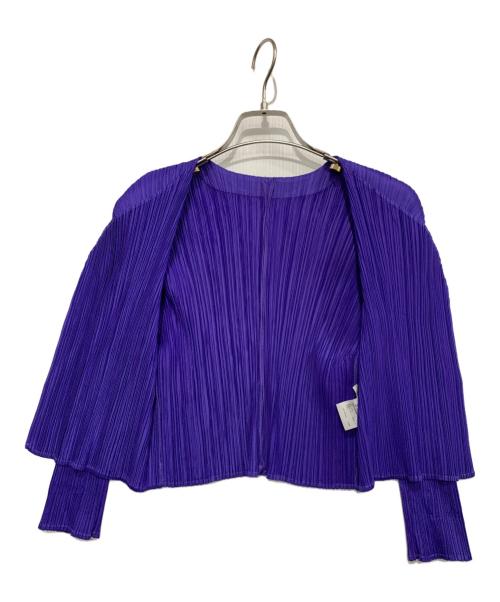 PLEATS PLEASE（プリーツプリーズ）PLEATS PLEASE (プリーツプリーズ) カーディガン ブルー サイズ:3の古着・服飾アイテム