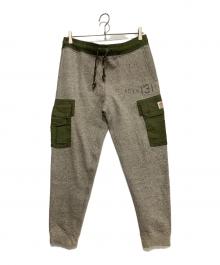 POLO RALPH LAUREN（ポロ・ラルフローレン）の古着「スウェットパンツ」｜ベージュ×グリーン