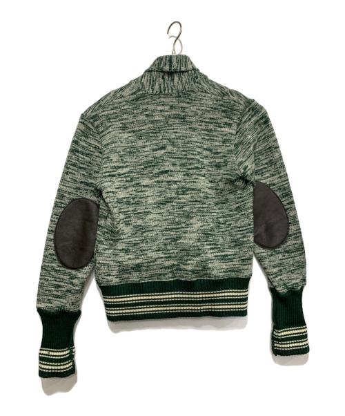 skookum（スクーカム）SKOOKUM (スクーカム) ニットジャケット グリーン サイズ:Mの古着・服飾アイテム