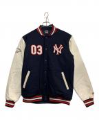 Fanaticsファナティクス）の古着「スタジャン」｜ネイビー×ホワイト