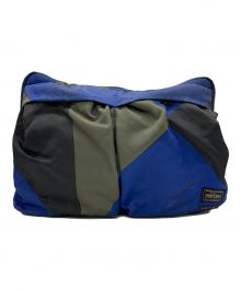 PORTER×MARNI（ポーター×マルニ）の古着「クラッチバッグ」｜ブルー×グリーン