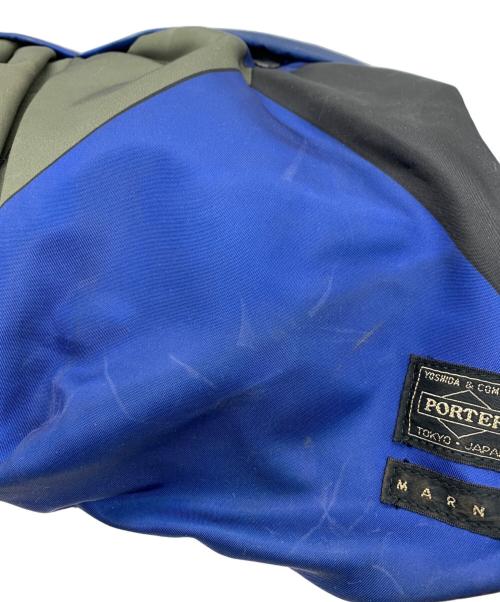 PORTER（ポーター）PORTER (ポーター) MARNI (マルニ) クラッチバッグ ブルー×グリーンの古着・服飾アイテム