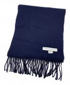 JOHNSTONS OF ELGINジョンストンズオブエルガン）の古着「マフラー」｜ネイビー