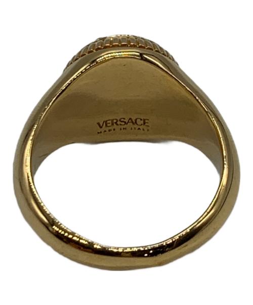 VERSACE（ヴェルサーチェ）VERSACE (ヴェルサーチェ) リング ゴールドカラー サイズ:23の古着・服飾アイテム