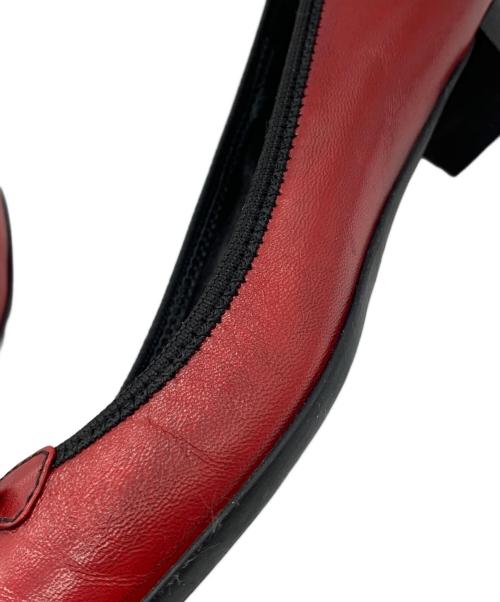 PRADA（プラダ）PRADA (プラダ) リボンローパンプス レッド サイズ:37の古着・服飾アイテム