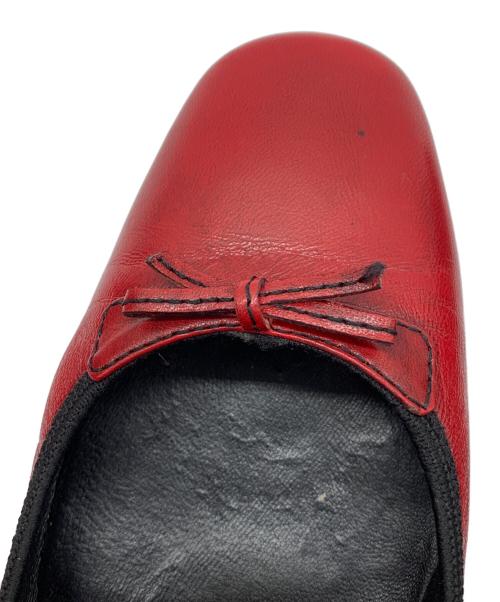 PRADA（プラダ）PRADA (プラダ) リボンローパンプス レッド サイズ:37の古着・服飾アイテム