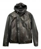 JOHNNY WOLFジョニーウルフ）の古着「ライダースジャケット」｜ブラック