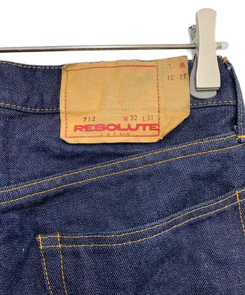 RESOLUTE（リゾルト）RESOLUTE (リゾルト) デニムパンツ インディゴ サイズ:W32 L31の古着・服飾アイテム