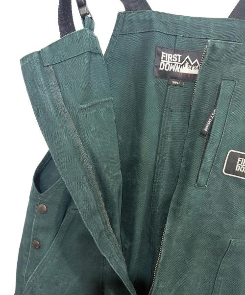 FIRST DOWN（ファーストダウン）FIRST DOWN (ファーストダウン) オーバーオール グリーン サイズ:Sの古着・服飾アイテム
