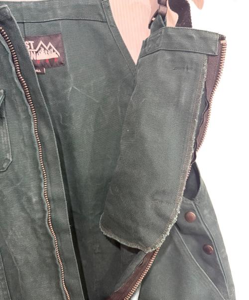 FIRST DOWN（ファーストダウン）FIRST DOWN (ファーストダウン) オーバーオール グリーン サイズ:Sの古着・服飾アイテム