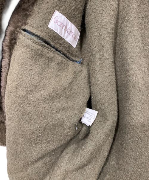 GIANNI VERSACE（ジャンニ・ヴェルサーチ）GIANNI VERSACE (ジャンニ・ヴェルサーチ) レザージャケット オリーブ サイズ:44の古着・服飾アイテム