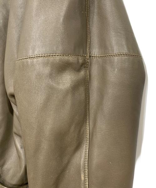 GIANNI VERSACE（ジャンニ・ヴェルサーチ）GIANNI VERSACE (ジャンニ・ヴェルサーチ) レザージャケット オリーブ サイズ:44の古着・服飾アイテム