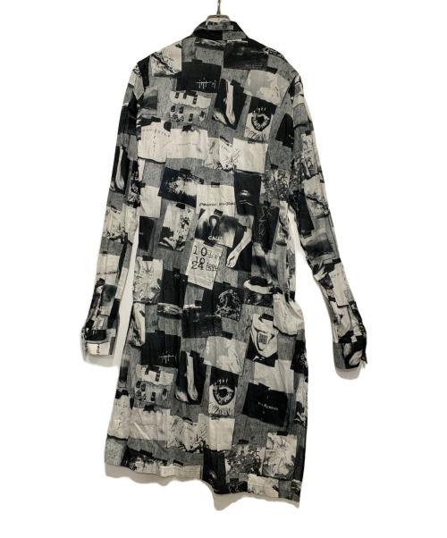 LIMI feu（リミフゥ）LIMI feu (リミフゥ) 長袖ワンピース ホワイト×ブラック サイズ:FREEの古着・服飾アイテム