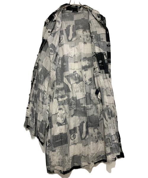 LIMI feu（リミフゥ）LIMI feu (リミフゥ) 長袖ワンピース ホワイト×ブラック サイズ:FREEの古着・服飾アイテム