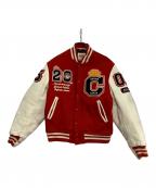 GB sport×CAPTAIN SANTAゴールデンベアスポーツ×キャプテンサンタ）の古着「スタジャン」｜レッド×ホワイト