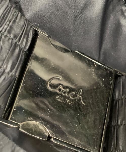 COACH（コーチ）COACH (コーチ) キルティングダウンコート ブラック サイズ:XSの古着・服飾アイテム