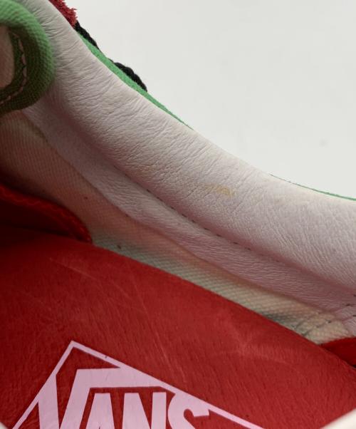 VANS（ヴァンズ）VANS (ヴァンズ) SUPREME (シュプリーム) ローカットスニーカー グリーン×レッド サイズ:26.5cmの古着・服飾アイテム