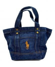 POLO RALPH LAUREN（ポロ・ラルフローレン）の古着「デニムミニトートバッグ」｜インディゴ
