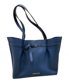 MICHAEL KORS（マイケル・コース）の古着「レザートートバッグ」｜ネイビー