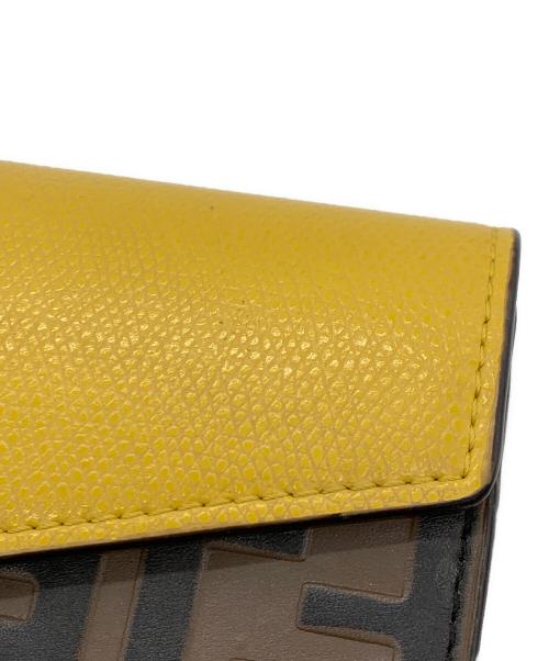 FENDI（フェンディ）FENDI (フェンディ) 長財布 イエロー×ブラウンの古着・服飾アイテム
