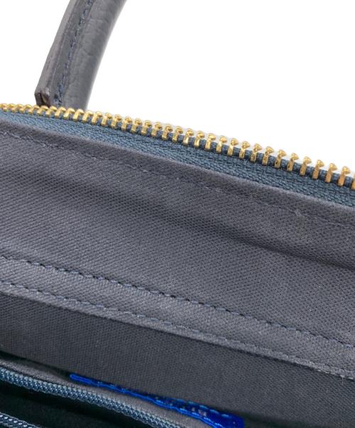 BLUE LABEL CRESTBRIDGE（ブルーレーベルクレストブリッジ）BLUE LABEL CRESTBRIDGE (ブルーレーベルクレストブリッジ) チェックキャンバス2WAYバッグ ブルー×ホワイトの古着・服飾アイテム