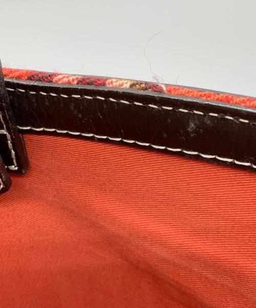 BURBERRY BLUE LABEL（バーバリー ブルー レーベル）BURBERRY BLUE LABEL (バーバリー ブルー レーベル) ウールトートバッグ レッドの古着・服飾アイテム