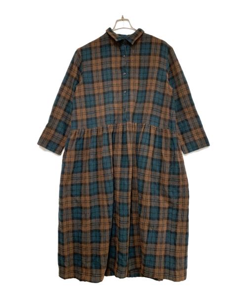 ichi（イチ）ichi (イチ) ワンピース ブラウン サイズ:FREEの古着・服飾アイテム