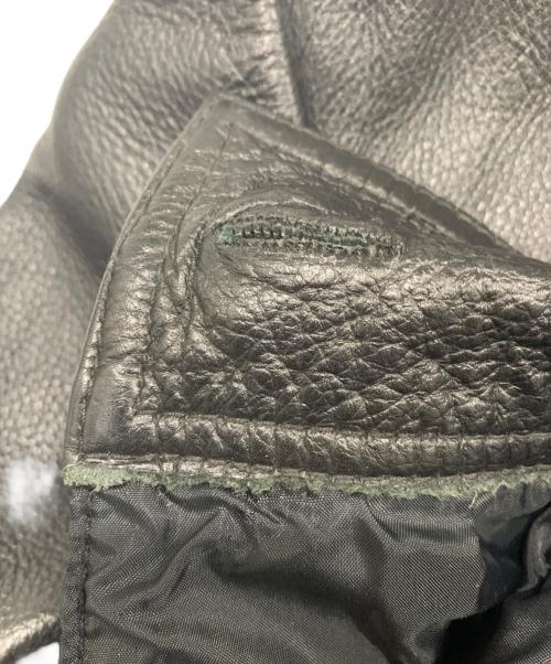 SKIPPER（スキッパー）skipper (スキッパー) レザージャケット ブラック サイズ:Lの古着・服飾アイテム