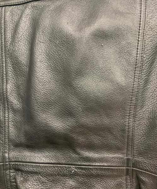 SKIPPER（スキッパー）skipper (スキッパー) レザージャケット ブラック サイズ:Lの古着・服飾アイテム