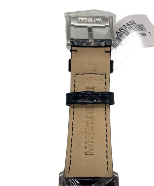 EMPORIO ARMANI（エンポリオアルマーニ）EMPORIO ARMANI (エンポリオアルマーニ) 腕時計 ブラック サイズ:-の古着・服飾アイテム