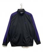 adidasアディダス）の古着「トラックジャケット」｜ブラック×パープル