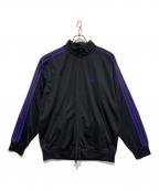 adidasアディダス）の古着「トラックジャケット」｜ブラック×パープル