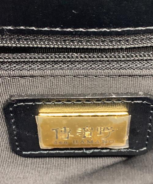 Den HAMANO（デンハマノ）den HAMANO (デンハマノ) ハンドバッグ ブラックの古着・服飾アイテム