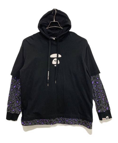 Aape BY A BATHING APE（エーエイプ バイ アベイシングエイプ）AAPE BY A BATHING APE (エーエイプ バイ アベイシングエイプ) プルオーバーパーカー ブラック サイズ:XLの古着・服飾アイテム