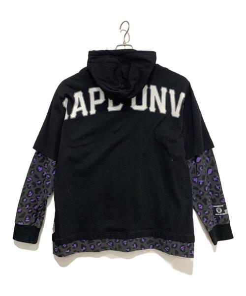Aape BY A BATHING APE（エーエイプ バイ アベイシングエイプ）AAPE BY A BATHING APE (エーエイプ バイ アベイシングエイプ) プルオーバーパーカー ブラック サイズ:XLの古着・服飾アイテム