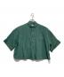 TICCA（ティッカ）の古着「別注リネン半袖エンブロイダイリーシャツ」｜グリーン