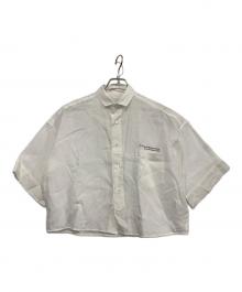 ticca（ティッカ）の古着「別注リネン半袖エンブロイダイリーシャツ」｜ホワイト