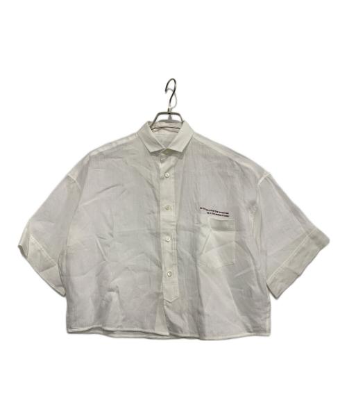 ticca（ティッカ）TICCA (ティッカ) 別注リネン半袖エンブロイダイリーシャツ ホワイト サイズ:FREEの古着・服飾アイテム