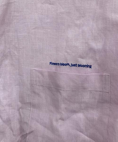 ticca（ティッカ）TICCA (ティッカ) 別注リネン半袖エンブロイダイリーシャツ ピンク サイズ:FREEの古着・服飾アイテム