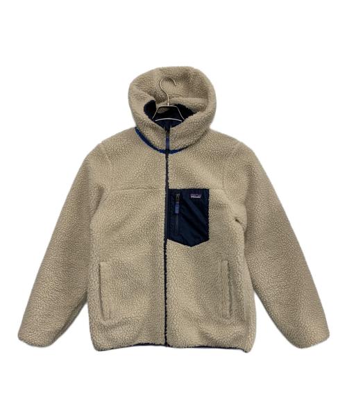 Patagonia（パタゴニア）Patagonia (パタゴニア) リバーシブルレディフレディフーディ ホワイト×ネイビー サイズ:XXLの古着・服飾アイテム