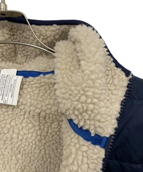 Patagonia（パタゴニア）Patagonia (パタゴニア) リバーシブルレディフレディフーディ ホワイト×ネイビー サイズ:XXLの古着・服飾アイテム